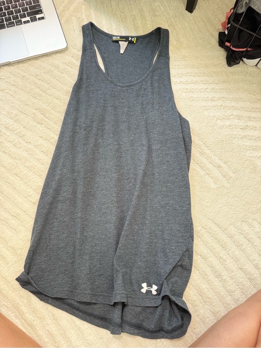 Under Armour Women's Gray Athletic Tank Top